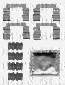 BORG & BECK BBK1265 Комплектуючі, колодки дискового гальма