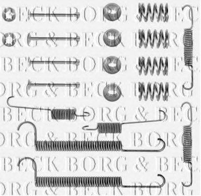 BORG & BECK BBK6113 Комплектуючі, колодки дискового гальма