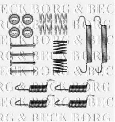 BORG & BECK BBK6324 Комплектуючі, колодки дискового гальма