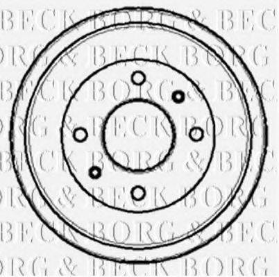 BORG & BECK BBR7028 Гальмівний барабан