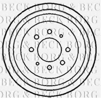 BORG & BECK BBR7076 Гальмівний барабан