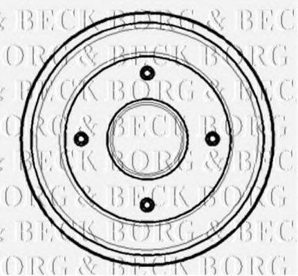 BORG & BECK BBR7105 Гальмівний барабан