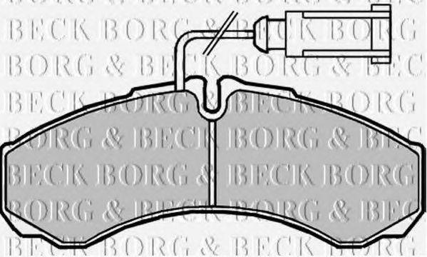 BORG & BECK BBP2190 Комплект гальмівних колодок, дискове гальмо