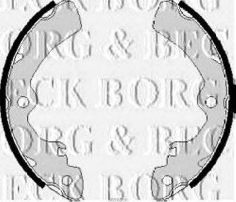 BORG & BECK BBS6066 Комплект гальмівних колодок