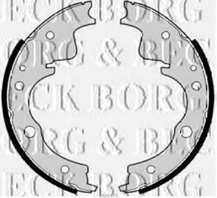BORG & BECK BBS6175 Комплект гальмівних колодок