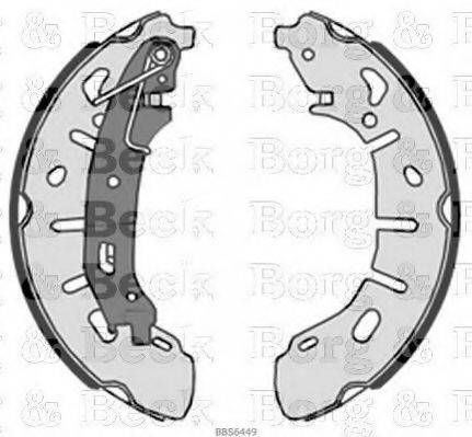 BORG & BECK BBS6449 Комплект гальмівних колодок