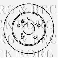 BORG & BECK BBD4075 гальмівний диск