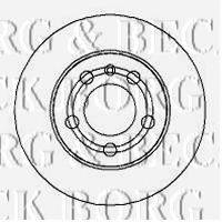 BORG & BECK BBD4274 гальмівний диск