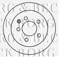 BORG & BECK BBD4368 гальмівний диск