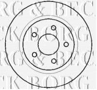 BORG & BECK BBD4403 гальмівний диск