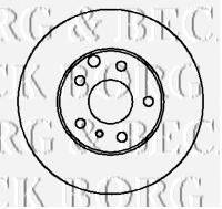 BORG & BECK BBD4966 гальмівний диск