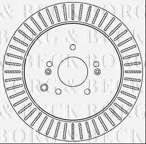 BORG & BECK BBD5342 гальмівний диск