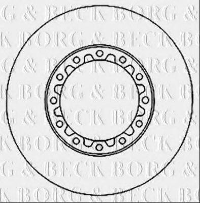 BORG & BECK BBD6025S гальмівний диск