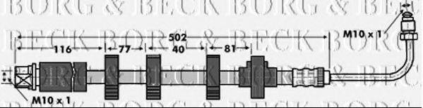 BORG & BECK BBH6834 Гальмівний шланг