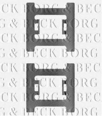 BORG & BECK BBK1196 Комплектуючі, колодки дискового гальма