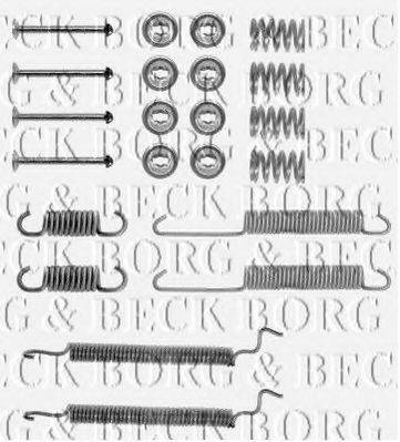 BORG & BECK BBK6058 Комплектуючі, колодки дискового гальма