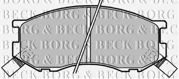 BORG & BECK BBP1190 Комплект гальмівних колодок, дискове гальмо