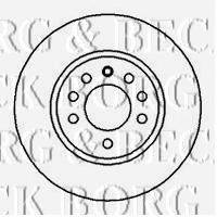 BORG & BECK BBD5058 гальмівний диск