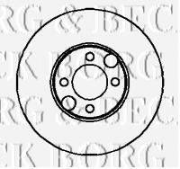 BORG & BECK BBD5860S гальмівний диск