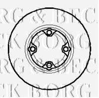 BORG & BECK BBD5861S гальмівний диск