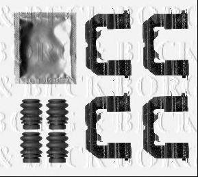 BORG & BECK BBK1483 Комплектуючі, колодки дискового гальма