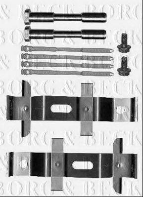 BORG & BECK BBK1598 Комплектуючі, колодки дискового гальма