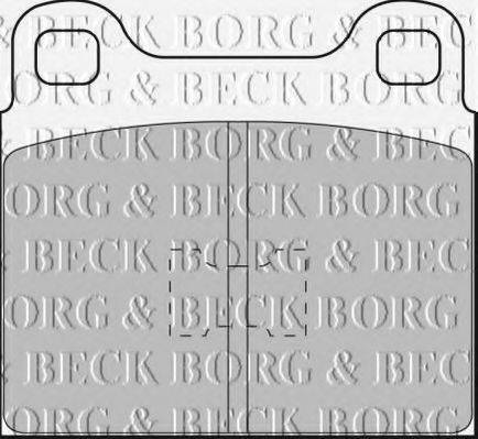 BORG & BECK BBP1085 Комплект гальмівних колодок, дискове гальмо
