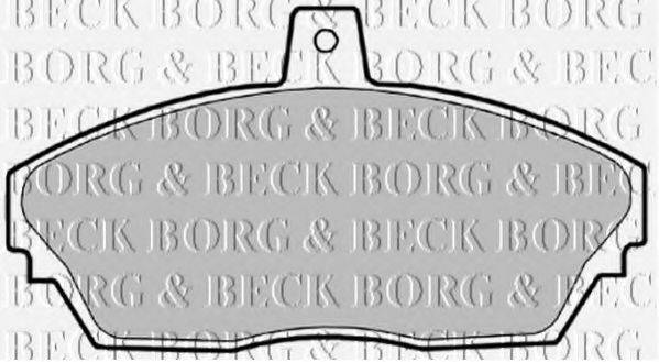 BORG & BECK BBP1629 Комплект гальмівних колодок, дискове гальмо