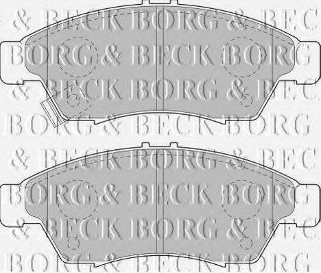 BORG & BECK BBP1802 Комплект гальмівних колодок, дискове гальмо