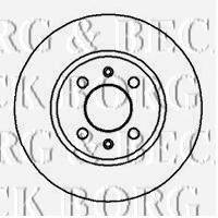 BORG & BECK BBD4022 гальмівний диск