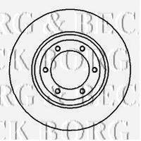 BORG & BECK BBD4030 гальмівний диск