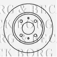 BORG & BECK BBD4034 гальмівний диск