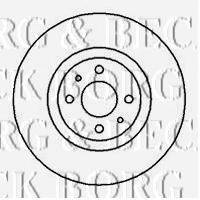 BORG & BECK BBD4056 гальмівний диск