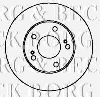 BORG & BECK BBD4162 гальмівний диск