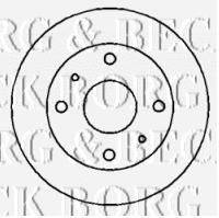 BORG & BECK BBD4360 гальмівний диск