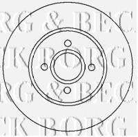 BORG & BECK BBD4420 гальмівний диск