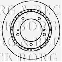 BORG & BECK BBD4688 гальмівний диск