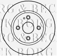 BORG & BECK BBD4700 гальмівний диск