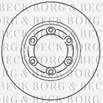 BORG & BECK BBD4758 гальмівний диск
