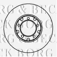 BORG & BECK BBD4824 гальмівний диск