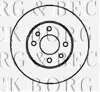 BORG & BECK BBD5014 гальмівний диск