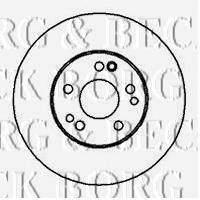 BORG & BECK BBD5052 гальмівний диск