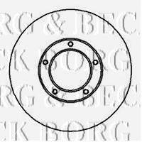 BORG & BECK BBD5105 гальмівний диск