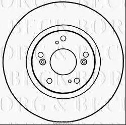 BORG & BECK BBD5320 гальмівний диск