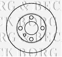 BORG & BECK BBD5733S гальмівний диск