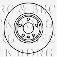 BORG & BECK BBD5819S гальмівний диск