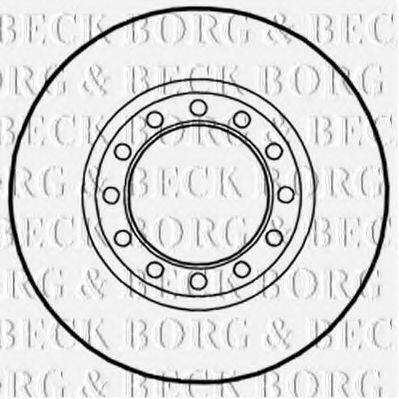 BORG & BECK BBD5986S гальмівний диск