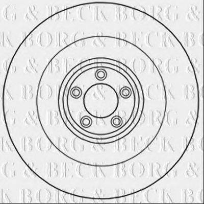BORG & BECK BBD6023S гальмівний диск