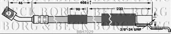 BORG & BECK BBH7029 Гальмівний шланг