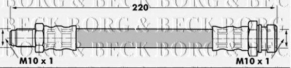 BORG & BECK BBH7105 Гальмівний шланг
